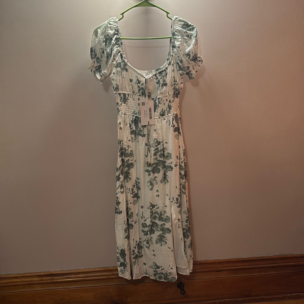 Saints & Secrets Floral Midi Dress | Size Small
